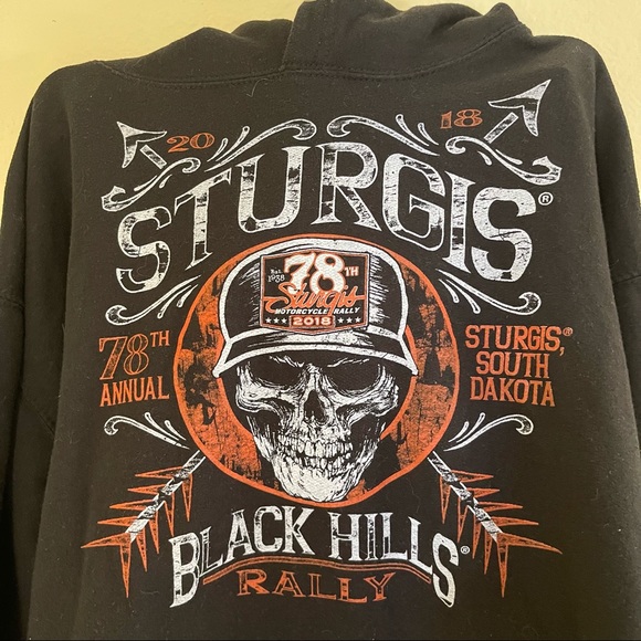 2018 Sturgis hooded sweatshirt - Picture 3 of 6